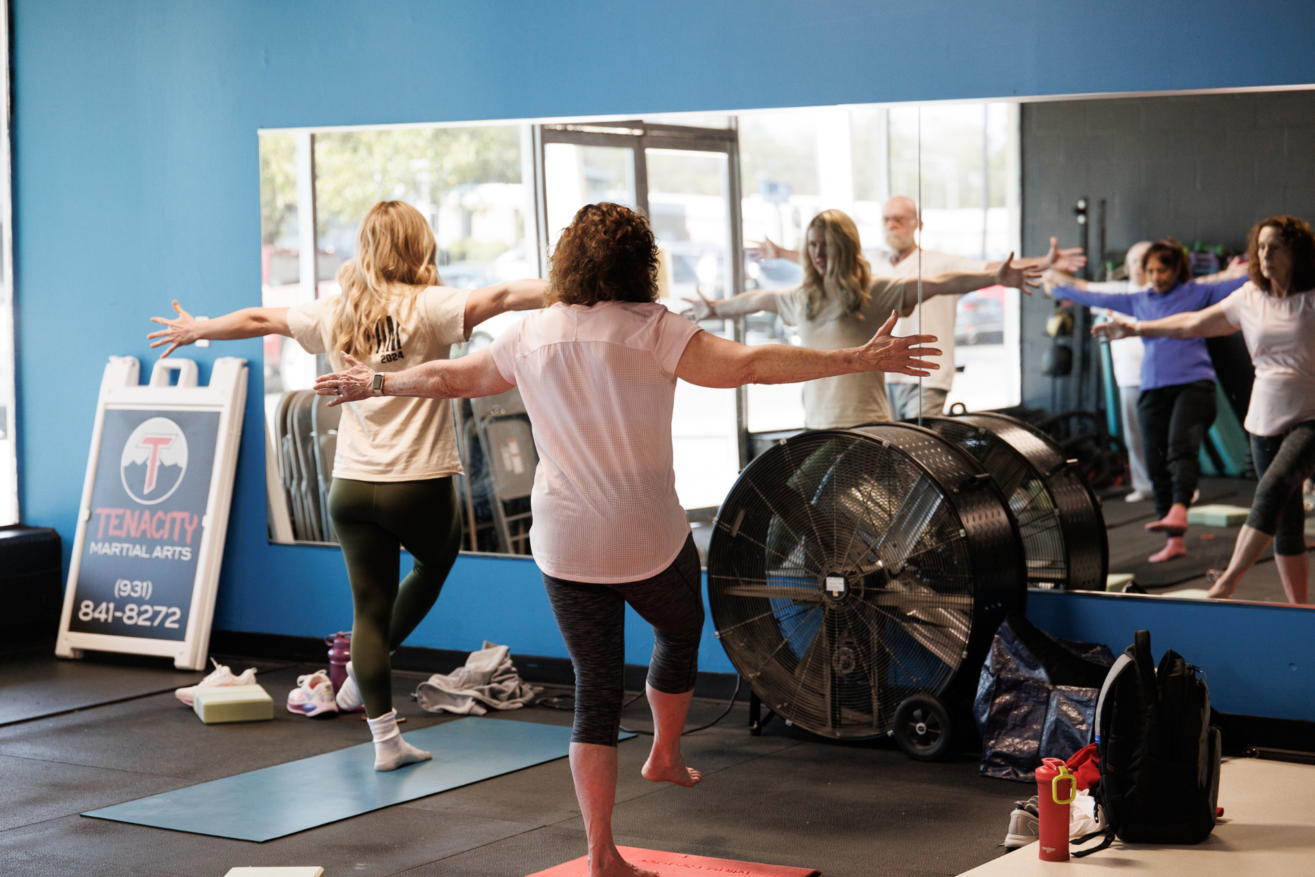 Yoga class at FIT Beyond Plus