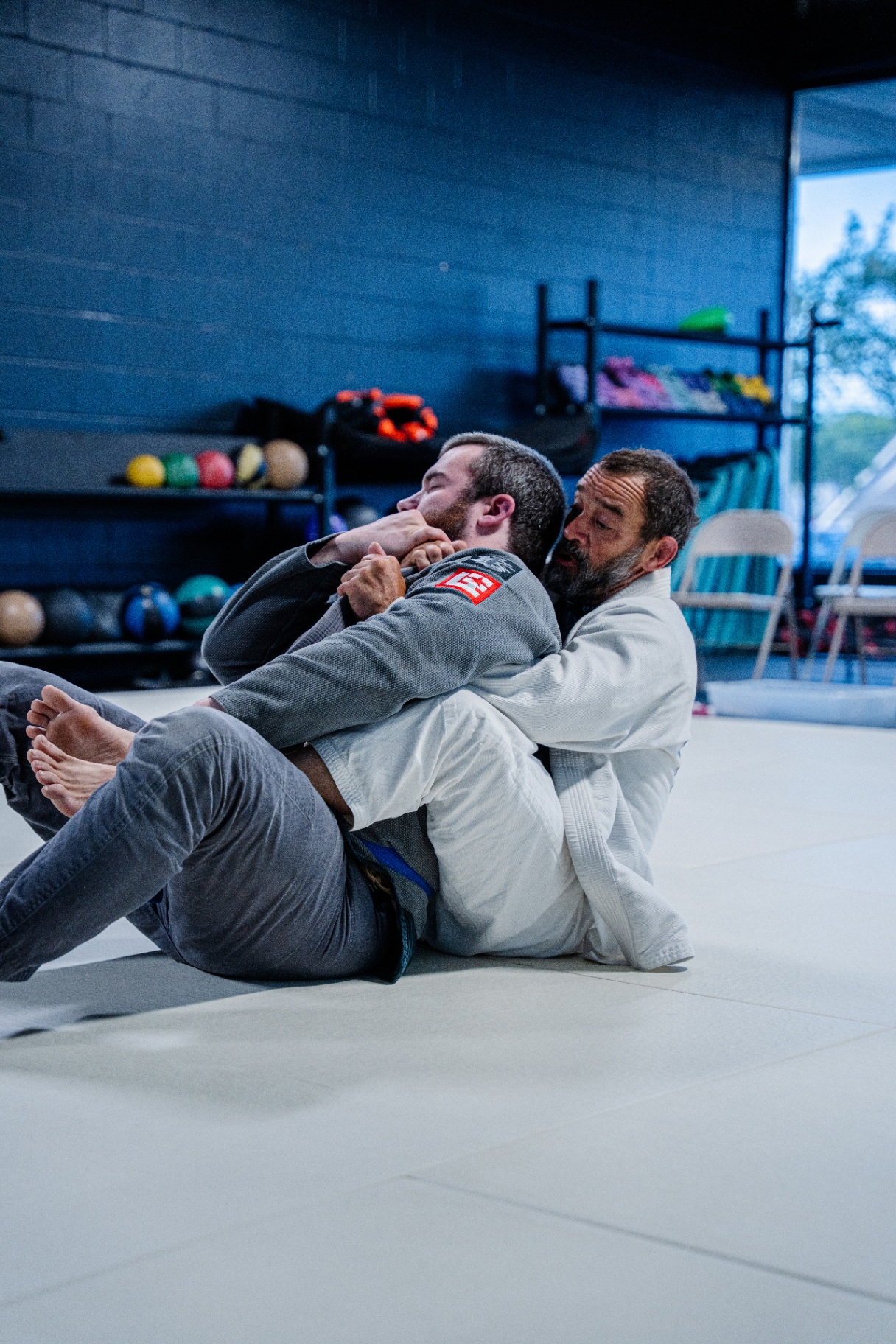 Adult Brazilian Jiu-Jitsu rear control at FIT Beyond Plus in Tullahoma